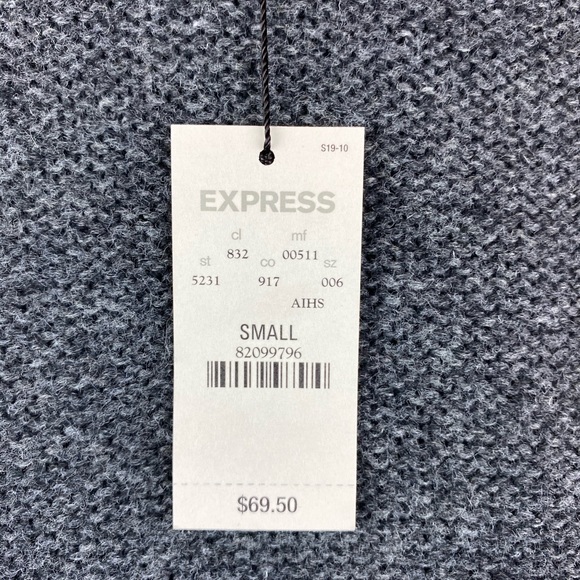 Express Charcoal Grey Slouchy Sweater - Picture 9 of 9